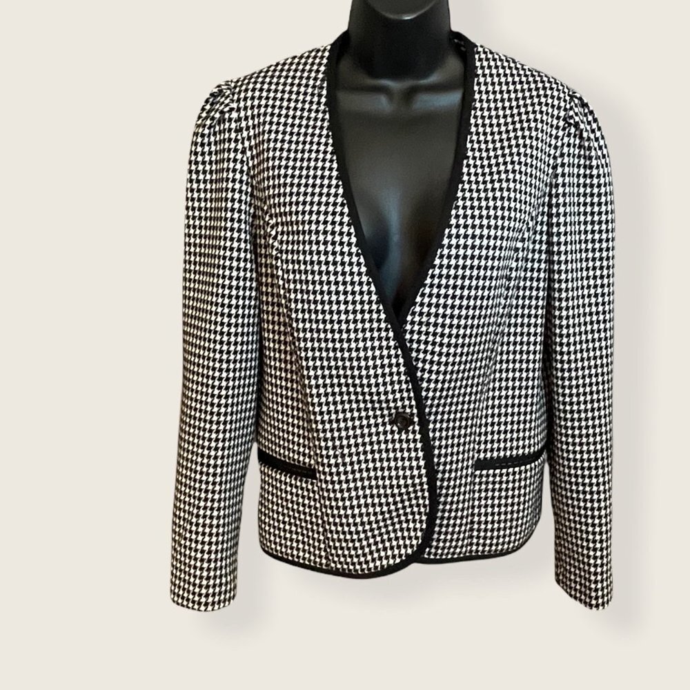 Marty Gutmacher Vintage Houndstooth Single-button Jacket